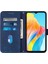 Oppo A38 4g Deri Kılıf El Kayışı Cüzdan Standı Telefon Kılıfı-Safir (Yurt Dışından) 4
