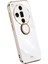 Xınlı Oppo Find X7 5g Telefon Kılıfı Galvanik Tpu Kapak Halkalı Ayaklı-Beyaz (Yurt Dışından) 1