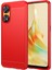 Oppo Reno8 T 4g Için Fırçalanmış Karbon Fiber Dokulu Telefon Kılıfı, Esnek Tpu Telefon Kılıfı-Kırmızı (Yurt Dışından) 1