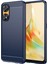 Oppo Reno8 T 4g Için Fırçalanmış Karbon Fiber Dokulu Telefon Kılıfı, Esnek Tpu Telefon Kılıfı-Mavi (Yurt Dışından) 1
