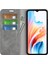 Oppo A38 4g Telefon Kılıfı Pu Deri Cüzdan Standı Düşmeye Karşı Cilt Dokunma Hissi Kapak-Gri (Yurt Dışından) 2