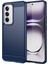 Oppo RENO12 5g(Global)Kılıf Karbon Fiber Doku Fırçalanmış Tpu Telefon Kılıfı-Mavi (Yurt Dışından) 1