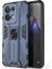 Oppo Reno8 5g (Küresel Sürüm)/oppo Reno8 5g Sert Pc Yumuşak Tpu Sağlam Hibrit Kılıf Ağır Hizmet Tipi Düşmeye Karşı Koruyucu Kabuk Kickstand Ile-Mavi (Yurt Dışından) 1