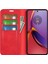 Motorola Moto G84 5g Telefon Kılıfı Manyetik Kapatma Pu Deri Stand Telefon Kılıfı-Kırmızı (Yurt Dışından) 3