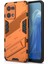 Oppo Reno7 4g Arka Kılıf Kickstand Pc Yumuşak Tpu Telefon Kılıfı-Turuncu (Yurt Dışından) 1
