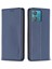 Bınfen Color BF18 Motorola Edge 40 Neo 5g Kılıf Pu Deri Telefon Kılıfı Kart Yuvalı-Mavi (Yurt Dışından) 1
