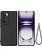 Oppo RENO12 Pro 5g (Küresel) Sıvı Silikon Kılıf Darbeye Dayanıklı Telefon Kılıfı Bilek Kayışı Ile-Siyah (Yurt Dışından) 1