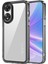 Oppo A78 4g Darbeye Dayanıklı Cep Telefonu Kılıfı Şeffaf Pc+Tpu Telefon Kılıfı-Şeffaf Siyah (Yurt Dışından) 1