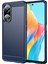 Oppo A1 5G/A98 5G/F23 5g Yumuşak Tpu Telefon Kılıfı Karbon Fiber Doku Fırçalanmış Telefon Kılıfı-Mavi (Yurt Dışından) 1