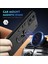 Motorola Moto G45 5G/G34 5g Kılıf Kickstand Hibrit Pc+Tpu Telefon Kılıfı Araç Montaj Metal Levhası-Siyah (Yurt Dışından) 2