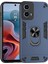 Motorola Moto G45 5G/G34 5g Kılıf Kickstand Hibrit Pc+Tpu Telefon Kılıfı Araç Montaj Metal Levha-Mavi (Yurt Dışından) 1