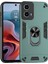Motorola Moto G45 5G/G34 5g Kılıf Kickstand Hibrit Pc+Tpu Telefon Kılıfı Araç Montaj Metal Sac-Yeşil (Yurt Dışından) 1