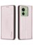 Bınfen Color BF18 Motorola Edge 40 5g Deri Kapaklı Otomatik Emici Manyetik Telefon Kılıfı Kart Tutucu Ile-Gül Altını (Yurt Dışından) 1