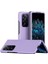 Oppo Find N Ka Yüzey Cilt Dokunma Hissi Pc Telefon Çoklu Renk Engelsiz Katlanabilir Koruyucu Kılıf-Mor (Yurt Dışından) 1