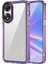 Oppo A78 4g Darbeye Dayanıklı Cep Telefonu Kılıfı Şeffaf Pc+Tpu Telefon Kılıfı-Şeffaf Mor (Yurt Dışından) 1