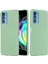 Motorola Edge 20 Pro Sıvı Silikon Kalınlaştırma Tasarım Telefon Kılıfı Yumuşak Mikrofiber Astar Yastık Çizilmez Koruyucu Kılıf-Yeşil (Yurt Dışından) 2