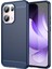 Oppo RENO13 Pro 5g Kılıf Koruyucu Telefon Kapağı Karbon Fiber Doku Fırçalanmış-Mavi (Yurt Dışından) 1