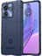 Motorola Edge 40 5g Kare Izgara Doku Darbeye Dayanıklı Tpu Telefon Kılıfı Arka Kapak-Mavi (Yurt Dışından) 1