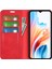 Oppo A38 4g Telefon Kılıfı Pu Deri Cüzdan Standı Düşmeye Karşı Cilt Dokunma Hissi Kapak-Kırmızı (Yurt Dışından) 2