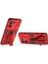 Oppo Reno8 5g (Küresel Sürüm)/oppo Reno8 5g Sert Pc Yumuşak Tpu Sağlam Hibrit Kılıf Ağır Hizmet Tipi Düşmeye Karşı Koruyucu Kabuk Kickstand Ile-Kırmızı (Yurt Dışından) 3