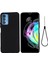 Motorola Edge 20 Pro Sıvı Silikon Kalınlaştırma Tasarım Telefon Kılıfı Yumuşak Mikrofiber Astar Yastık Çizilmez Koruyucu Kılıf-Siyah (Yurt Dışından) 1
