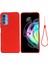 Motorola Edge 20 Pro 5g Sıvı Silikon Kalınlaştırma Tasarım Telefon Kılıfı Yumuşak Mikrofiber Astar Yastık Çizilmez Koruyucu Kılıf-Kırmızı (Yurt Dışından) 1