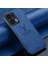 Oppo RENO13 Pro 5g Kılıf Geyik Desenli Kumaş Doku Pu Deri Hibrit Telefon Kılıfı-Mavi (Yurt Dışından) 5