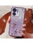 Kadem Motorola Edge 40 5g Kılıf Rhinestone Dekor Parıltılı Tpu Telefon Kılıfı Çiçek Desenli-Mor (Yurt Dışından) 1