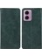 Motorola Moto E14 4G/G04 4G/G04S 4G/G24 4g Kılıf Dana Dokusu Pu Deri Cüzdan Telefon Kılıfı-Yeşil (Yurt Dışından) 1