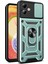 Motorola Moto G14 4g Kapak Sürgülü Lens Kapağı Pc+Tpu Koruyucu Telefon Kılıfı-Yeşil (Yurt Dışından) 1