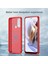 Motorola Moto G31/G41 [arka Parmak Izi Deliği] 1.8mm Tpu Kılıf Fırçalanmış Yüzey Karbon Fiber Doku Telefon Kılıfı-Kırmızı (Yurt Dışından) 4