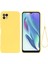 Motorola Moto G50 5g Sıvı Silikon Telefon Kılıfı Yumuşak Çizilmez Koruyucu Kılıf Kayışlı-Sarı (Yurt Dışından) 1