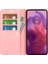 Motorola Moto E14 4G/G04 4G/G04S 4G/G24 4g Manyetik Telefon Kılıfı Cilt Dokunuşlu Pu Deri Kapak-Pembe (Yurt Dışından) 2