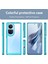 Oppo RENO10 Pro 5G(GLOBAL)/RENO10 5g(Global)Tpu+Akrilik Hibrit Kılıf Düşmeye Dayanıklı Cep Telefonu Arka Koruyucu Kapak-Şeffaf Mavi (Yurt Dışından) 2