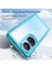 Oppo RENO10 Pro 5G(GLOBAL)/RENO10 5g(Global)Tpu+Akrilik Hibrit Kılıf Düşmeye Dayanıklı Cep Telefonu Arka Koruyucu Kapak-Şeffaf Mavi (Yurt Dışından) 3