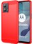 Motorola Moto G53 5g Fırçalanmış Telefon Kılıfı Karbon Fiber Doku Telefon Kabuğu Cep Telefonu Kapağı-Kırmızı (Yurt Dışından) 1