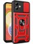 Motorola Moto G14 4g Kapak Sürgülü Lens Kapağı Pc+Tpu Koruyucu Telefon Kılıfı-Kırmızı (Yurt Dışından) 1