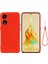 Oppo Reno8 T 5g/a1 Pro 5g Sıvı Silikon Yumuşak Astarlı Kılıf Çizilmez Telefon Kılıfı Kayışlı-Kırmızı (Yurt Dışından) 1