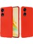 Oppo Reno8 T 5g/a1 Pro 5g Sıvı Silikon Yumuşak Astarlı Kılıf Çizilmez Telefon Kılıfı Kayışlı-Kırmızı (Yurt Dışından) 3