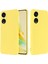 Oppo Reno8 T 5g/a1 Pro 5g Sıvı Silikon Yumuşak Astarlı Kılıf Çizilmez Telefon Kılıfı Kayışlı-Sarı (Yurt Dışından) 2