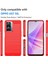 Oppo A57 4G/5G/A57S 4G/A77 5G/K10 5g/realme V23 4g/narzo 50 5G/Q5I Iyi Korunmuş Fırçalanmış Yüzey Tpu Cep Telefonu Kılıfı Karbon Fiber Doku Düşmeye Karşı -Kırmızı (Yurt Dışından) 5