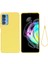 Motorola Edge 20 Pro Sıvı Silikon Kalınlaştırma Tasarım Telefon Kılıfı Yumuşak Mikrofiber Astar Yastık Çizilmez Koruyucu Kılıf-Sarı (Yurt Dışından) 1