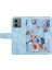 Motorola Moto G84 5g Kılıf Kart Yuvaları Pu Deri Çiçek Telefon Kılıfı-Bebek Mavisi (Yurt Dışından) 5