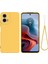 Motorola Moto G45 5g Kılıf Sıvı Silikon Çizilmez Telefon Kılıfı El Askısı Ile-Sarı (Yurt Dışından) 1