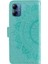 Motorola Moto G14 4g Mandala Çiçek Baskılı Deri Cüzdan Telefon Kılıfı Standı Askılı Kılıf-Yeşil (Yurt Dışından) 5