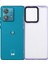 Motorola Edge 40 Neo 5g Şeffaf Telefon Kılıfı Pc+Tpu Hibrit Arka Kapak-Şeffaf Mor (Yurt Dışından) 1