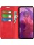 Motorola Moto E14 4G/G04 4G/G04S 4G/G24 4g Manyetik Telefon Kılıfı Cilt-Dokunmatik Pu Deri Kapak-Kırmızı (Yurt Dışından) 2