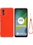 Motorola Moto E13 4g Anti-Toz Telefon Kılıfı Sıvı Silikon Yumuşak Astar Telefon Kılıfı Kılıfı Kayışlı-Kırmızı (Yurt Dışından) 1