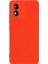 Motorola Moto E13 4g Anti-Toz Telefon Kılıfı Sıvı Silikon Yumuşak Astar Telefon Kılıfı Kılıfı Kayışlı-Kırmızı (Yurt Dışından) 3