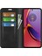 Motorola Moto G84 5g Telefon Kılıfı Manyetik Kapatma Pu Deri Stand Telefon Kılıfı-Siyah (Yurt Dışından) 3